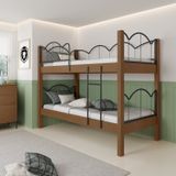 Beliche Solteiro Em Mdf Oasis 88 Preto/nature