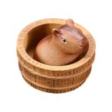 Decoração De Figo De Estimação De Mini Chá De Capivara De Argila Para Escritório