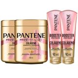 Kit Máscara De Tratamento E Booster Proteção Pantene - 4 Produtos