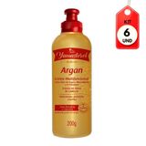 Kit C/06 Yamasterol Argan Creme P/ Cabelo 200g