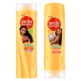 Shampoo + Condicionador Infantil Seda Juntinhos Moana Cachos Encantados 300ml Cada