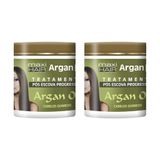 Mascara Maxihair 500g Argan Liss Pos Escova - Kit Com 2un