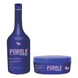 Kit Shampoo E Máscara Violeta Matizador 750 Ml Hidratação