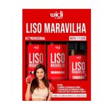 Kit Shampoo + Condicionador Widi Care Liso Maravilhoso 300ml + Fluido 200ml