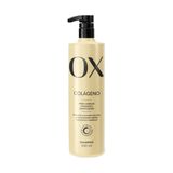 Shampoo Colágeno Para Cabelos Porosos E Danificados 500ml Ox