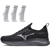 Kit 1 Tênis De Corrida Masculino Mizuno Cool Ride E 3 Pares De Meia Cano Médio