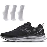 Kit 1 Tênis De Corrida Masculino Mizuno Victory Rsp E 3 Pares De Meia Cano Médio