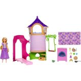 Playset Torre Da Rapunzel Com Boneca Articulada E 15 Acessórios - Princesas Disney - Mattel - Hlw30