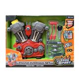 Kit Monta E Desmonta Motor Brinquedo Carros Toys 20 Peças