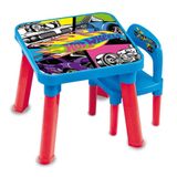 Hot Wheels Mesa De Atividades Com Cadeira - Fun Divirta-se