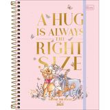 Tilibra - Planner Espiral 17,7 X 24 Cm Pooh 2025 - Pooh Abraços Com Amigos