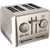 Cuisinart Torradeira, c/ 4 fatias, 900W,110V, aço inoxidável.