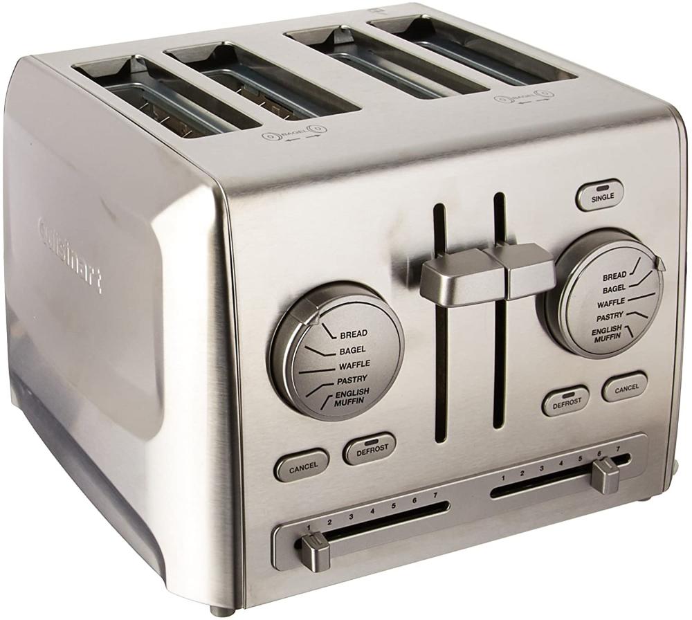 Cuisinart Torradeira, c/ 4 fatias, 900W,110V, aço inoxidável.