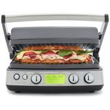 Grill Elétrico 7 Em 1 Com Dois Conjuntos De Placas De Waffle Para Grelha E Tesoura De Sombra Ajustável, 110v, Greenpan, Cinza