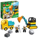 Lego Duplo Caminhão E Escavadeira, Brinquedo Educativo 2-4