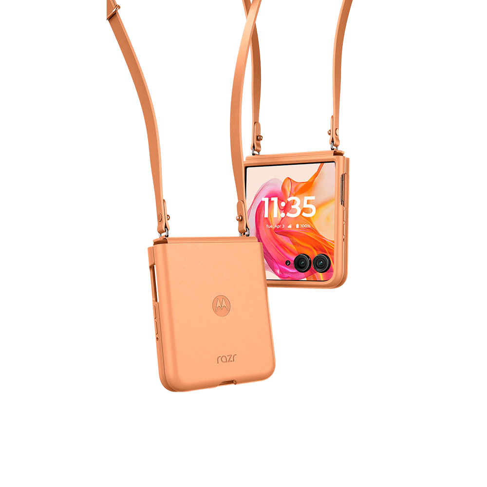 Motorola Crossbody Case - Capa Protetora Com Alça Ajustável - Motorola Razr 50 Ultra