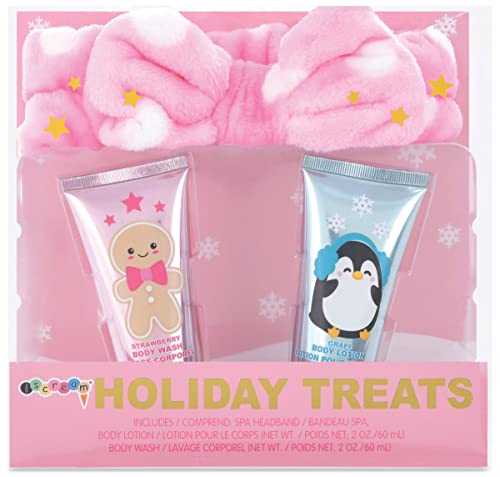 Iscream Winter Friends 3 Peças Holiday Bath Gel, Loção E