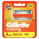 Gilletté Fusion Razor Refil Cartuchos 4 Contagem -made In G