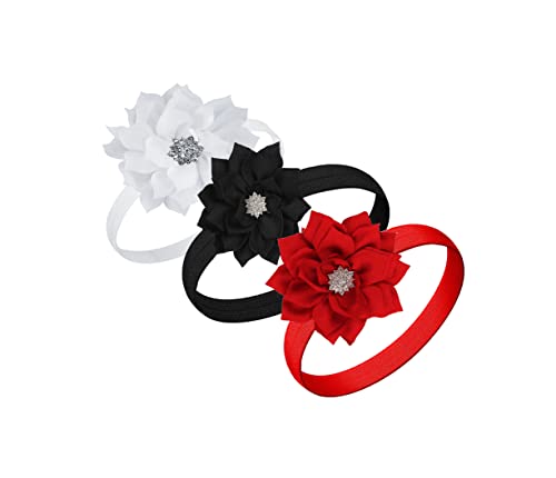 Nova Menina Bebê Headbands (lk8) (vermelho + Preto + Branco)