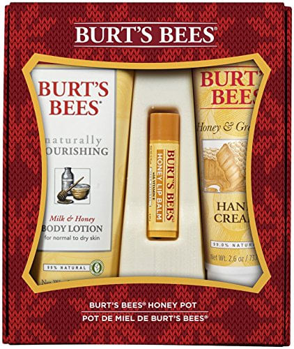 Burt&#39;s Bees Honey Pot Conjunto De Presentes De Férias, 3 Cuidados Com A Pele De Mel