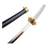 Mini Katana Demon Slayer Cabo Branco Rosa