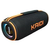 Caixa De Som Bluetooth Rgb Estéreo Portátil Kaidi 60w Preto