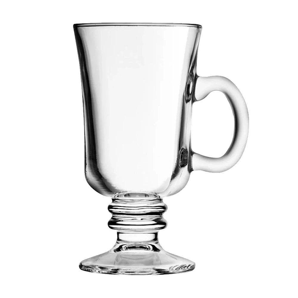 Caneca De Cappuccino Taça De Vidro Real Transparente Em Casa Tem 230ml