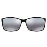 Óculos de Sol Ray Ban Liteforce RB4179 601S8262 Preto Fosco Lente Polarizada Prata Espelhada Tam 62