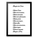 Quadro Decorativo Benção Da Casa 33x24cm