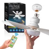 Ventilador Teto Potente Lâmpada Controle Bivolt Silencioso