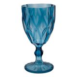 Taça De Acrílico Azul Diamond Diamante Festa Piscina Plástico 330ml Lyor