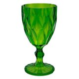 Taça De Acrílico Verde Diamond Diamante Festa Piscina Plástico 330ml Lyor