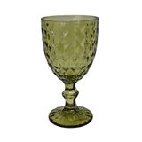 Taça Vidro Água Roman Verde Wolff 345ml