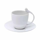 Xícara Porcelana Para Café Com Pires Birds Wolff 85ml