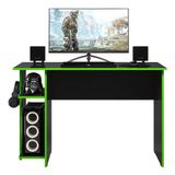 Mesa Para Computador Gamer 3875 Preto Verde - Qmovi