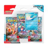 Pokemon Pack Blister Triplo Escarlete E Violeta Coleção Coroa Estelar Com Card Horsea Tcg Copag