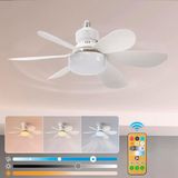 Ventilador Teto 6 Pás E Lâmpada Controle Remoto Silencioso