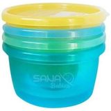 Potes Multiuso 236ml Com 4 Unidades - Sana Babies Meninos