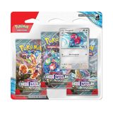 Pokemon Pack Blister Triplo Escarlete E Violeta Coleção Coroa Estelar Com Card Porygon 2 Tcg Copag