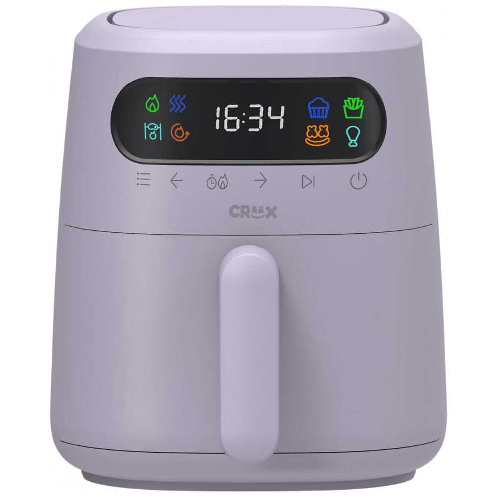 Fritadeira Elétrica Airfryer 2,8l Com Tecnologia Turbocrisp E Controle De Temperatura, 110v 1300w, Crux, Lavanda