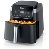 Fritadeira Elétrica Air Fryer 6 Em 1, 6,1l Com Tela Led E Cesto Antiaderente, 110v 1750w, Ninja, Cinza