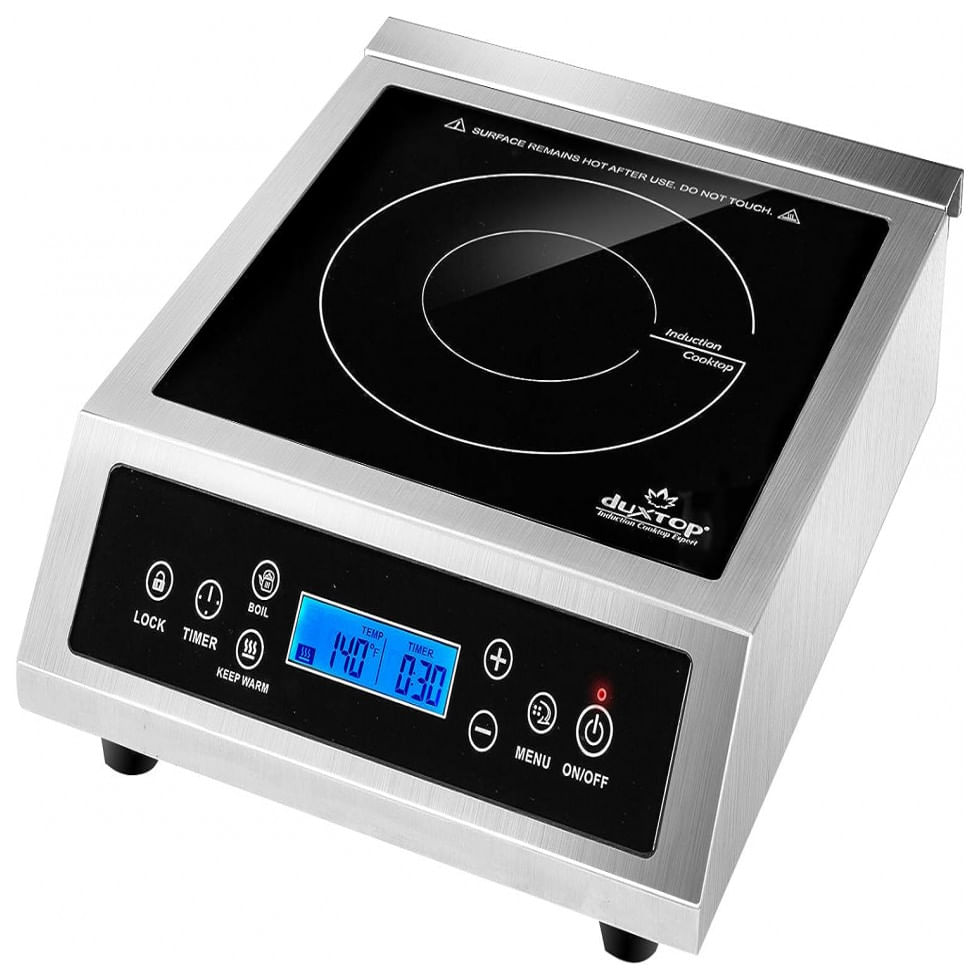 Cooktop Fogao Lcd Profissional Portatil Inducao Eletrico, 1800 W, Duxtop 961ls, Prateado