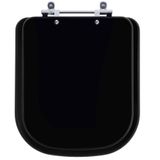 Assento Sanitário Debba Onix (preto Fosco) Para Vaso Roca
