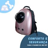 Mochila Pet Foguete Acrílico Panorâmica para Passeio