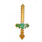 Espada Pixel Minecraft 58cm Diamante Som E Luz + Pilha- Azul