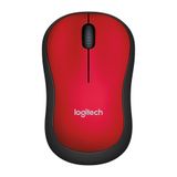 Mouse Logitech M185 Sem Fio Vermelho - 910-002225