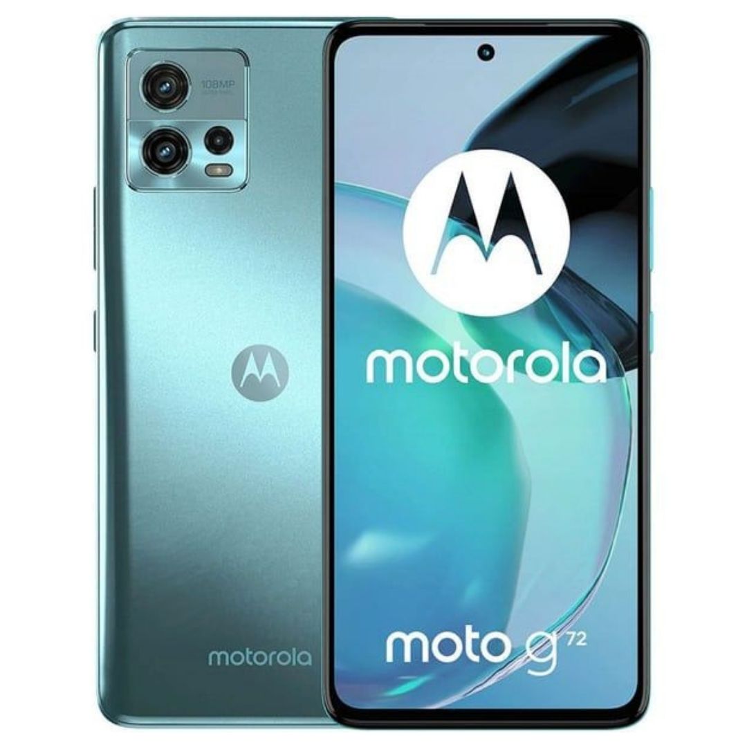 Smartphone Motorola Moto G72 Azul 128gb 6gb Octa Core Tela 6,6 P-oled Fhd+wifi 2,4+5ghz Usb C Bateria 5000mah