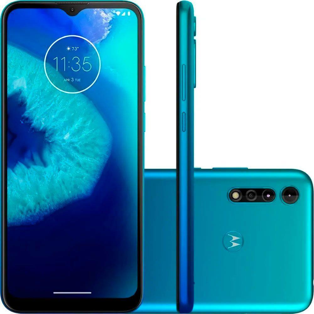 Reembalado: Smartphone Motorola Moto G8 Power Lite Aqua 64gb 4gb Ram Tela De 6.5&quot;