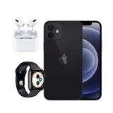 Apple Iphone 11 Black 4g 128gb Chip A13 Bionic Tela 6.1 Camera 12mp Vitrine  Com Fone I13 E Relogio W46