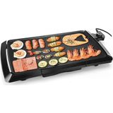 Grill Eletrico Antiaderente Serve Ate 8 Porcoes, 110v 1500w, Nozaya, Preto